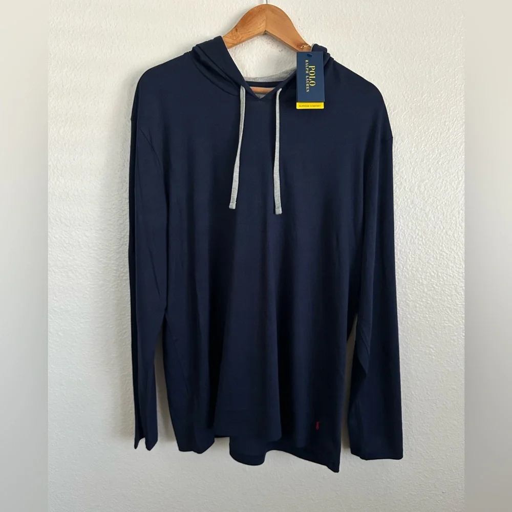 Polo Ralph Lauren Sleepwear Pajama Hoodie Big Pony Belted PWing Sport Size Large
